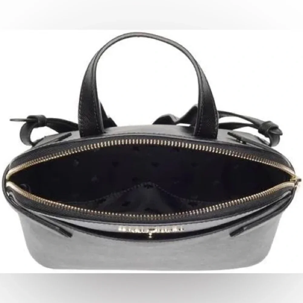 kate spade black saffiano leather backpack